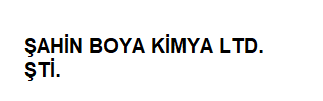 Şahin Boya Kimya Ltd. Şti.